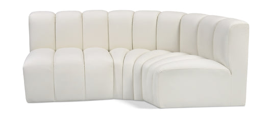 Arc Compact Chaise Sectional — Vegan Leather