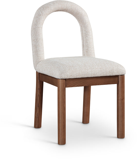 Conrad Brown Linen Fabric Dining Chair