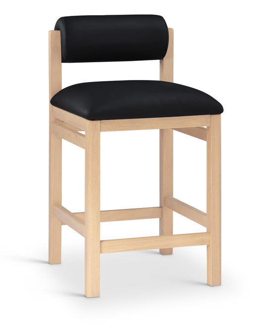 Roundhill Natural Vegan Leather Counter Stool
