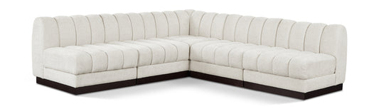 Quinn 98" × 98" 5-Piece Modular Sectional — Chenille