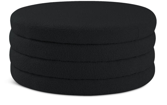 Aphia Boucle Fabric Upholstered Ottoman