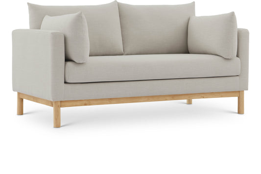 Langham 66" Linen Textured Fabric Upholstered Loveseat
