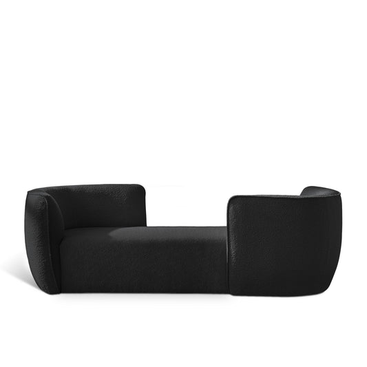 Hilton Boucle Fabric Upholstered Chaise Lounge
