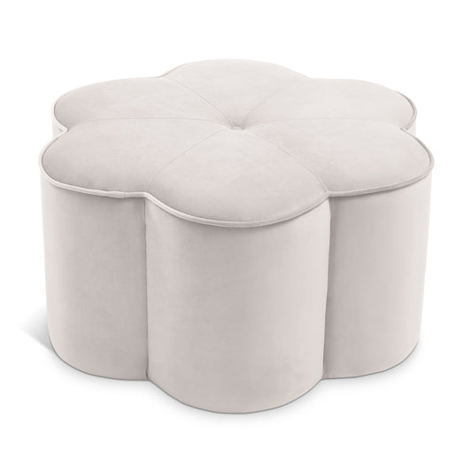 Daisy Velvet Upholstered Ottoman