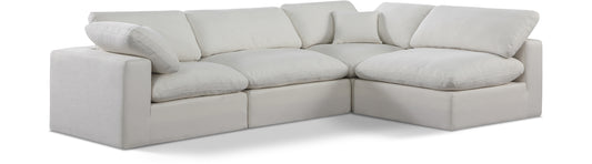 Comfy Corner Return Sectional — Linen-Textured Fabric