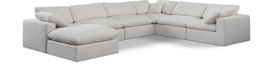 Comfy Chaise Corner Sectional — Linen-Textured Fabric