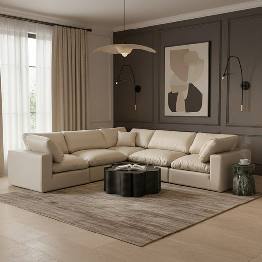 Comfy Corner Sectional — Vegan Leather