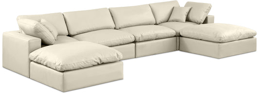 Comfy Double-Chaise Sectional — Vegan Leather