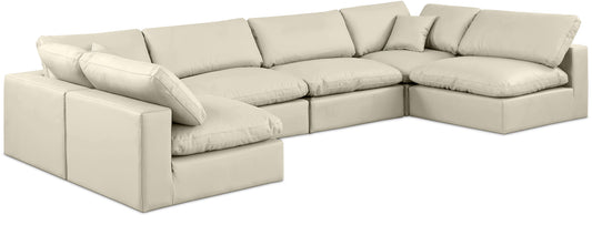 Comfy U-Shaped Sectional — Vegan Leather