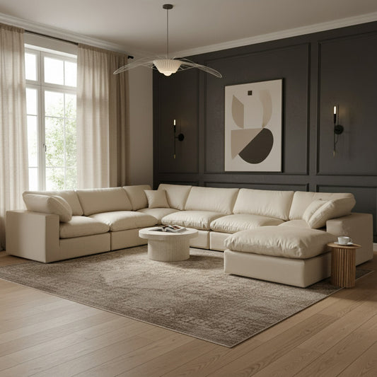 Comfy Chaise Corner Sectional — Vegan Leather