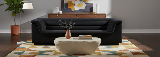 Cascade 94" Velvet Upholstered Sofa
