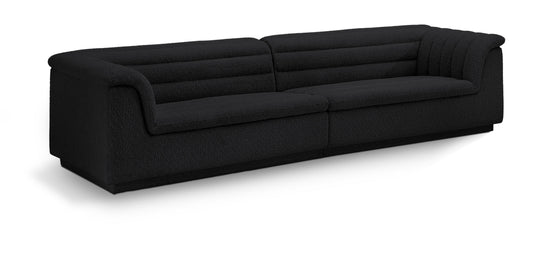 Cascade 118" Boucle Fabric Upholstered Modular Sofa