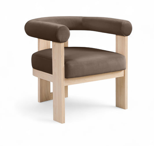 Arienzo Velvet Performance Fabric Upholstered Accent Chair