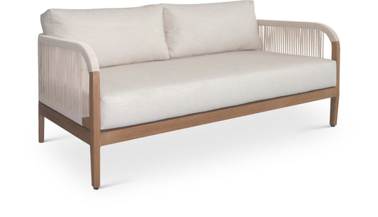 Maui 68" Water Resistant Fabric Upholstered Outdoor Patio Loveseat