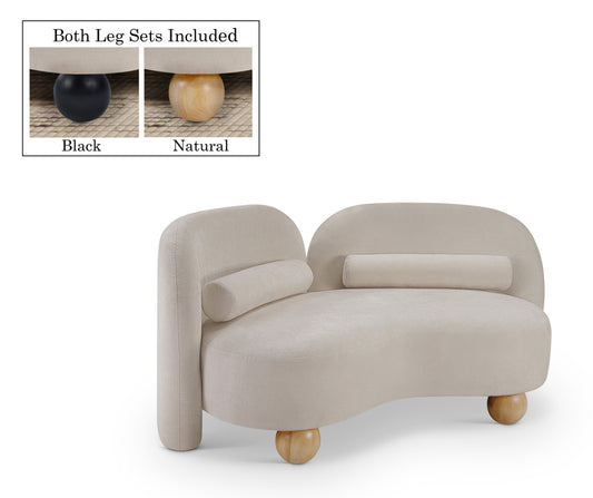 Daphne 64" Chenille Fabric Upholstered Loveseat