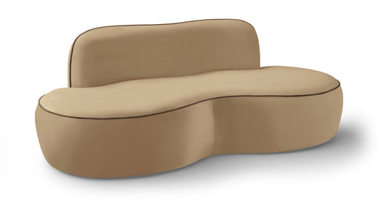 Swerve 77" Velvet Upholstered Loveseat