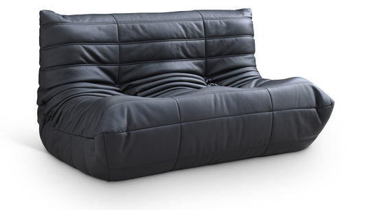 Relax 54.75" Vegan Leather Upholstered Loveseat