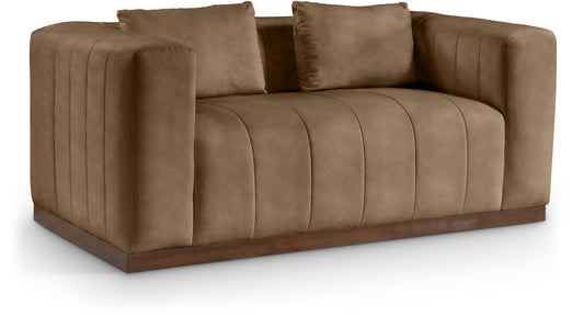 Mallina 67" Vegan Leather Upholstered Loveseat