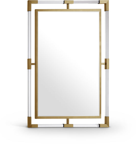 Ghost Rectangular Acrylic and Metal Frame Mirror
