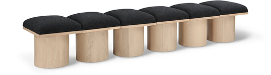 Pavilion Boucle Fabric Upholstered 6-Piece Modular Bench