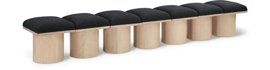 Pavilion Boucle Fabric Upholstered 7-Piece Modular Bench
