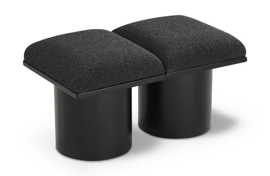 Pavilion Boucle Fabric Upholstered 2-Piece Modular Bench
