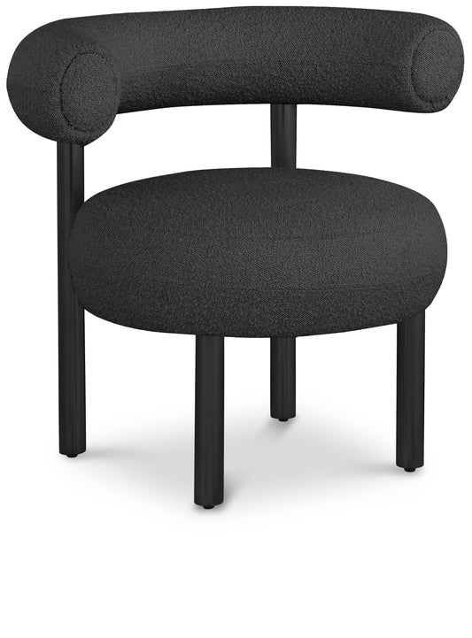 Bordeaux Boucle Fabric Upholstered Accent Chair