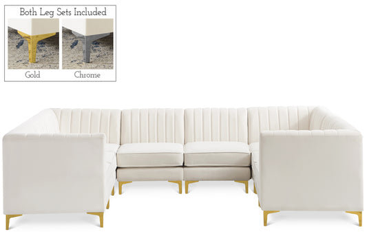 Alina U-Shaped Sectional — Velvet