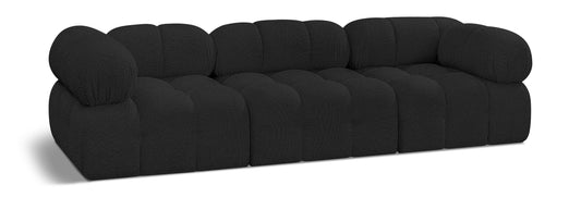 Ames Boucle Fabric Upholstered Modular Sofa with Arms