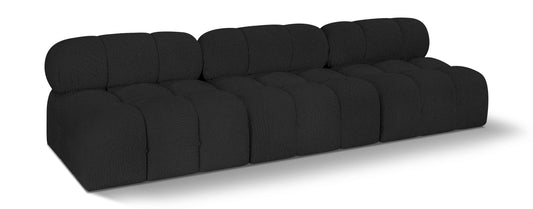 Ames Boucle Fabric Upholstered Armless Modular Sofa