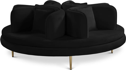 Circlet Velvet Upholstered Roundabout Sofa