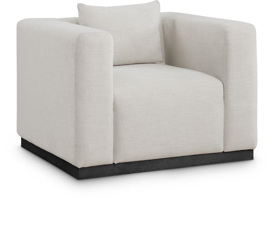 Alfie Linen Textured Fabric Upholstered Chair