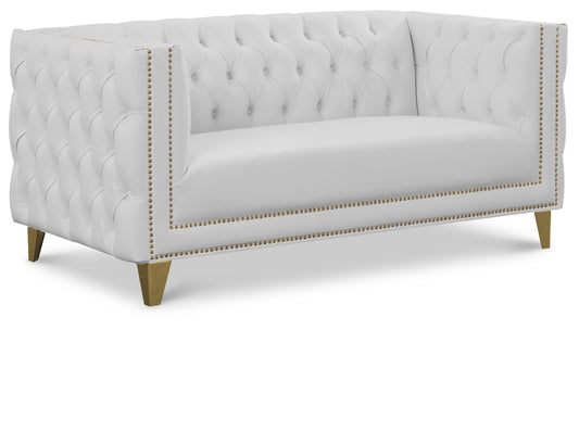 Michelle 66" Vegan Leather Upholstered Loveseat
