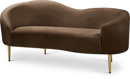 Ritz 67" Velvet Upholstered Loveseat