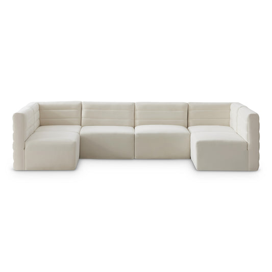 Quincy Double-Chaise Sectional — Velvet