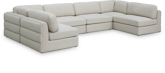 Beckham U-Shaped Sectional — Linen-Textured Fabric