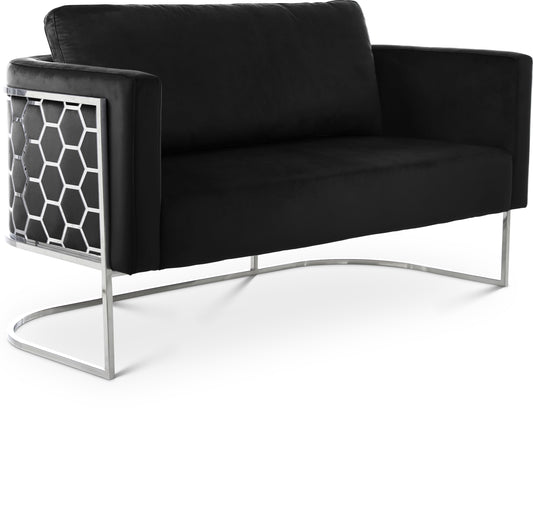 Casa 63.5" Velvet Upholstered Loveseat