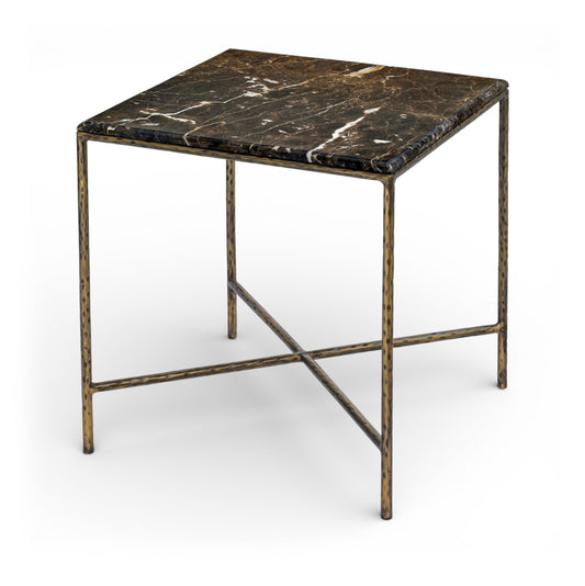 Valen Marble And Iron End Table