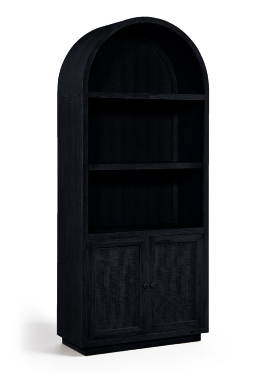 Botanical Oak Veneer And Solid Wood Bookcase