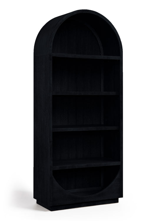 Hearth Oak Veneer And Solid Wood Bookcase