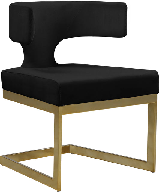Alexandra Gold Velvet Dining Chair