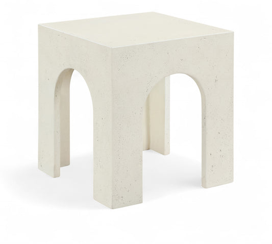 Renza Concrete And Fiberglass Indoor / Outdoor End Table