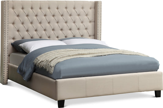 Ashton Linen Textured Fabric Bed
