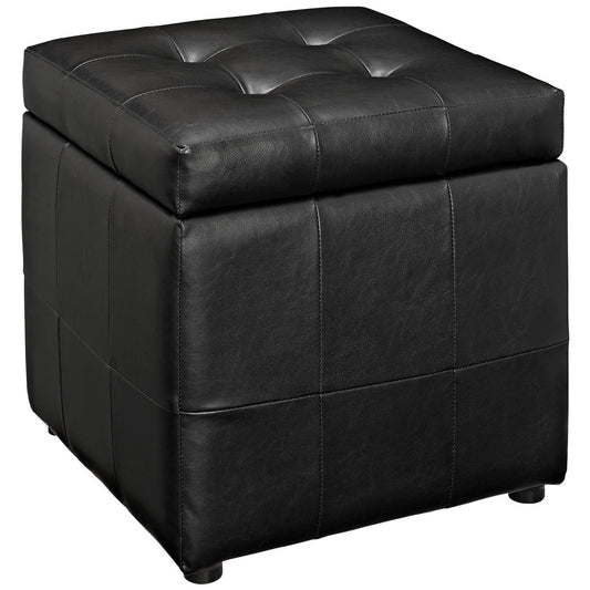 Volt Storage Upholstered Vinyl Ottoman
