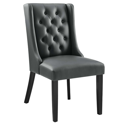 Baronet Vegan Leather Button Tufted Dining Chair
