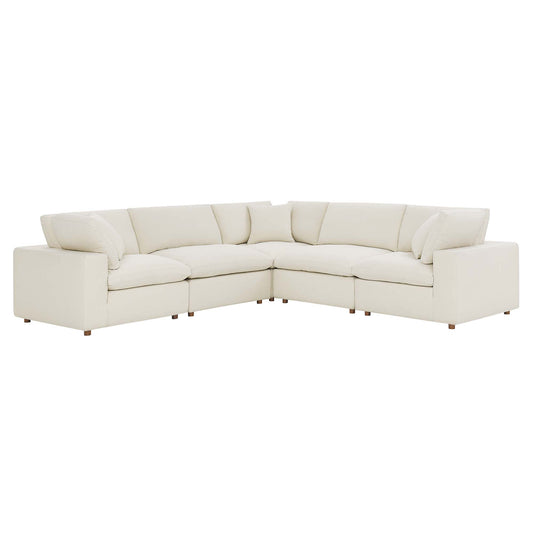 Commix Corner Sectional — Linen-Textured Fabric