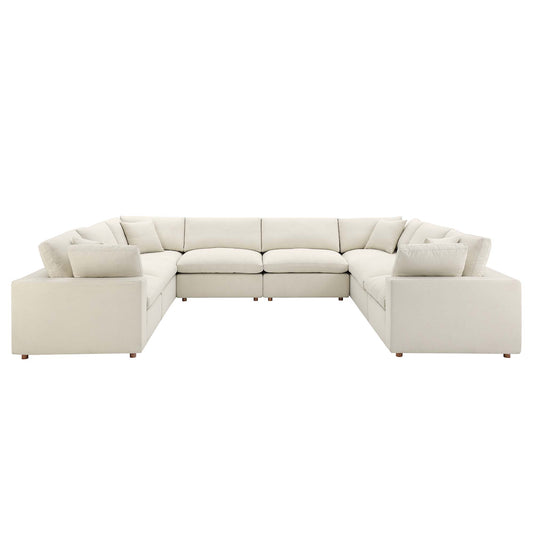 Commix U-Shaped Sectional — Linen-Textured Fabric