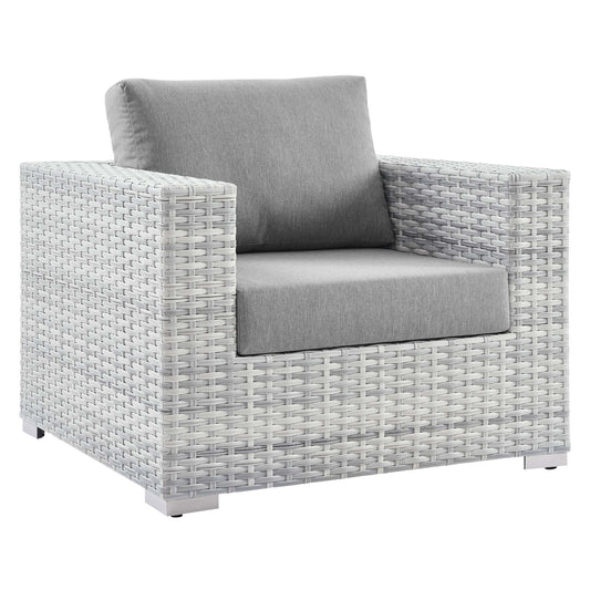Convene Light Gray Outdoor Patio Armchair
