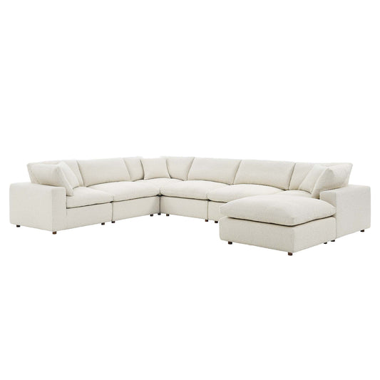 Commix Chaise Corner Sectional — Bouclé