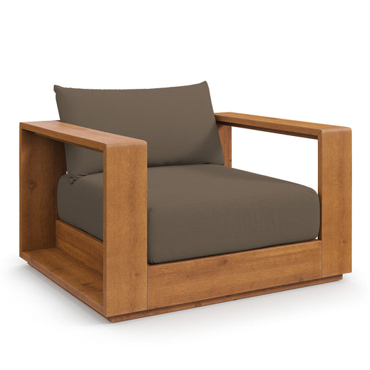 Tahoe Outdoor Patio Acacia Wood Chair
